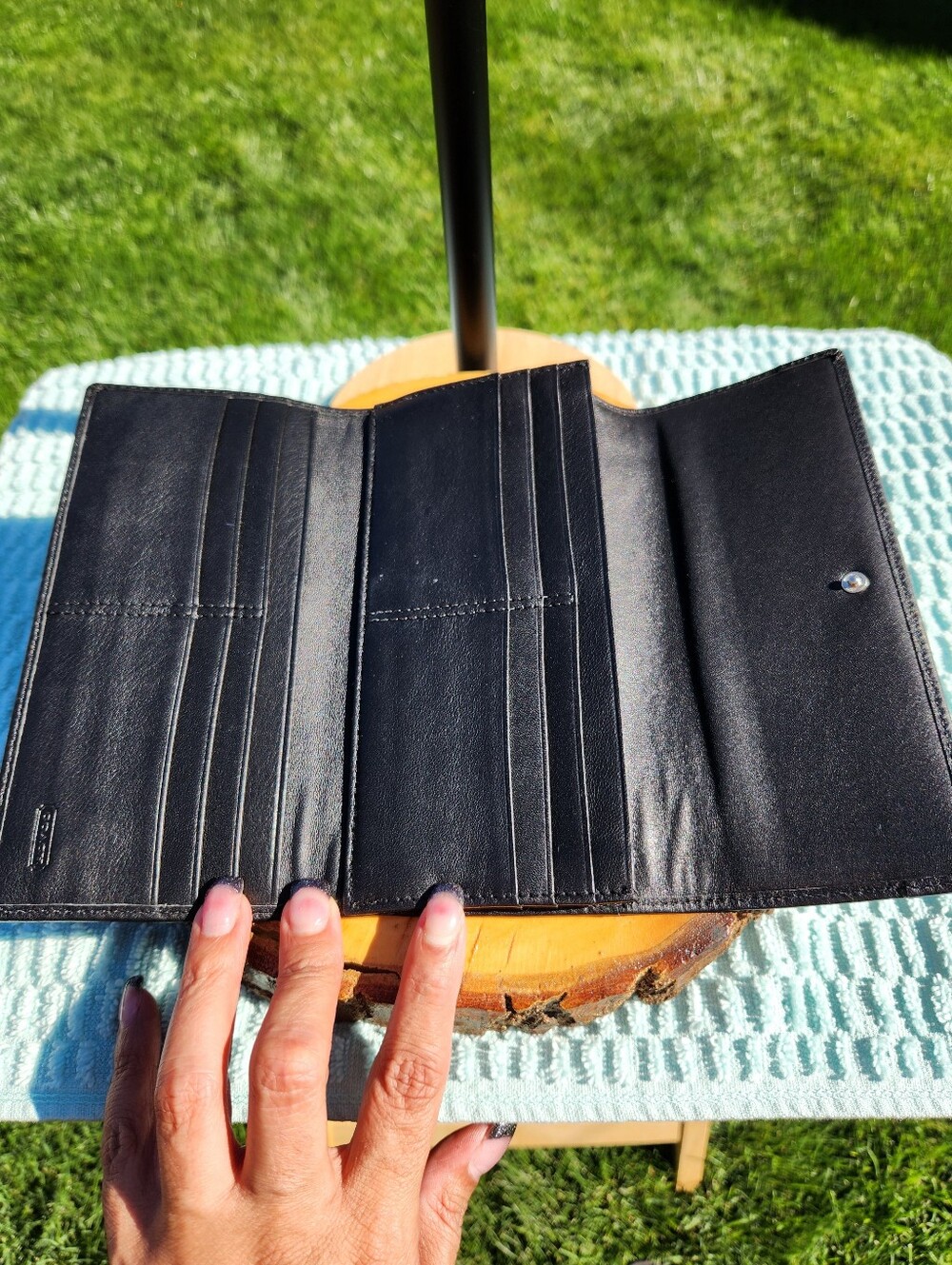 Coach Ashley Black Pleated Leather  Wallet - Picture 16 of 16